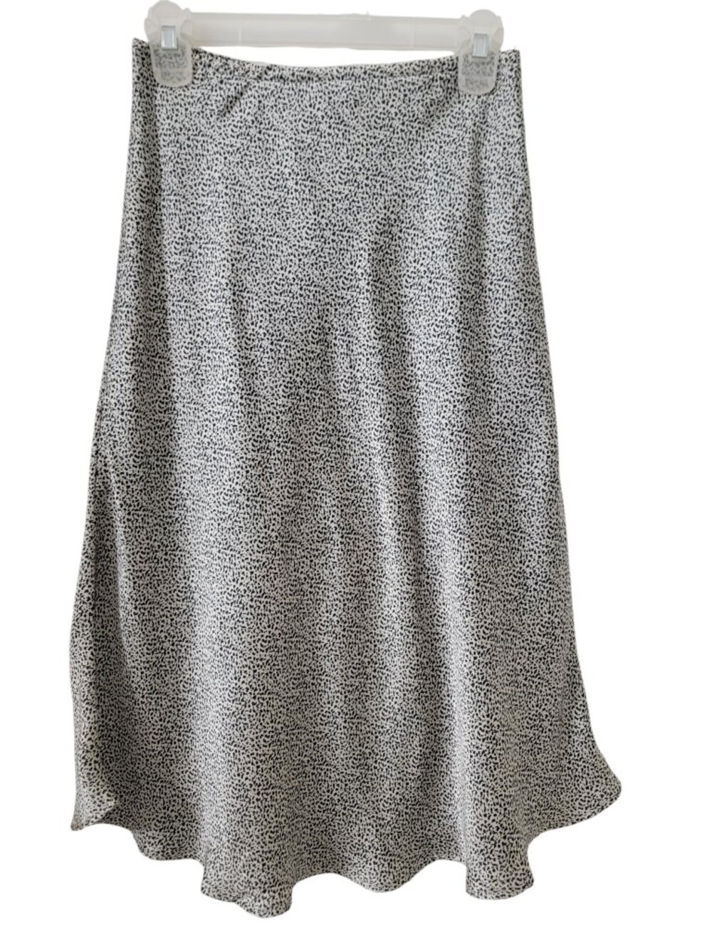 Sienna Sky Size S Ditsy Leopard Print Midi Satin Slip Skirt
